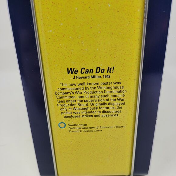 NEW Rosie the Riveter Lunch Box Pail,  WW2, Feminism, Smithsonian, Collectible - Picture 3 of 5